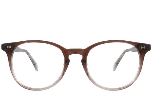 Lunettes ovales en plastique marron #BS2012-2251
