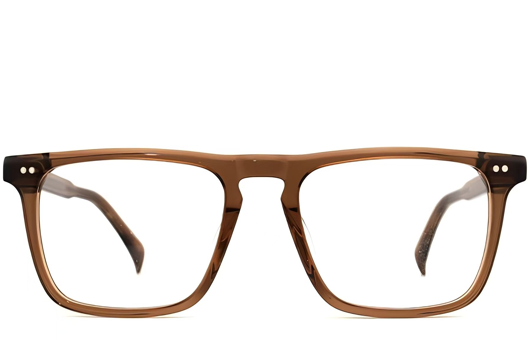 Rectangular Brown Plastic Glasses #BS2012-2256