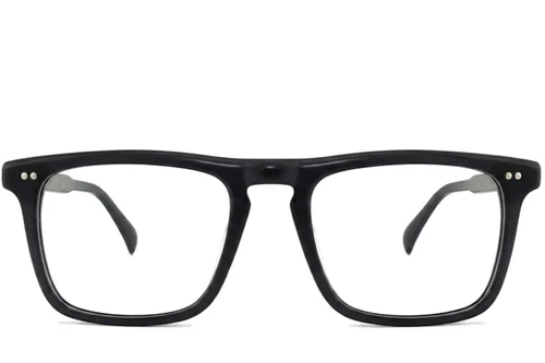 Lunettes rectangulaires en plastique gris #BS2012-2257