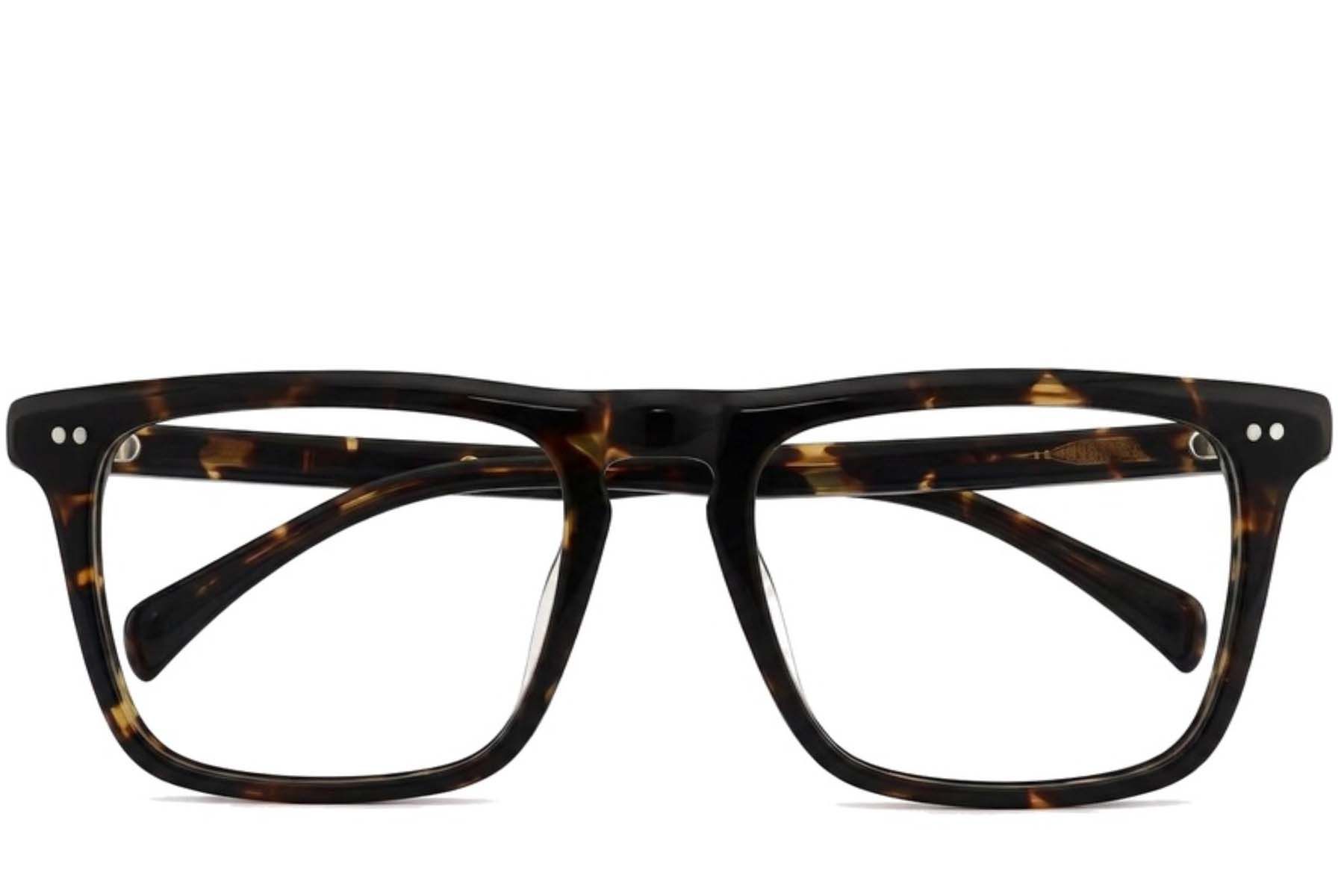 Rechteckige Kunststoffbrille in Schildpattoptik #BS2012-2259