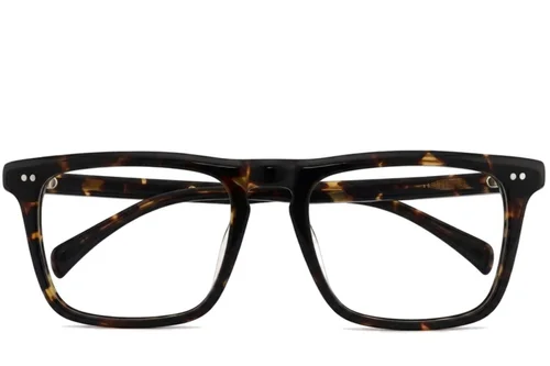 Lunettes rectangulaires en plastique écaille de tortue #BS2012-2259