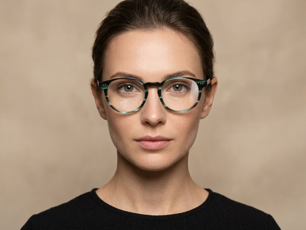 Oval Pattern Plastic Glasses #BS2012-2263