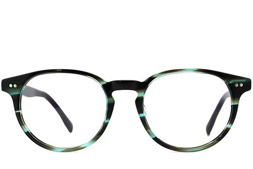 Oval Pattern Plastic Glasses #BS2012-2263