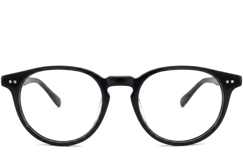 Lunettes ovales en acétate gris #BS2012-2264