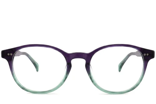 Lunettes ovales en plastique violet #BS2012-2267