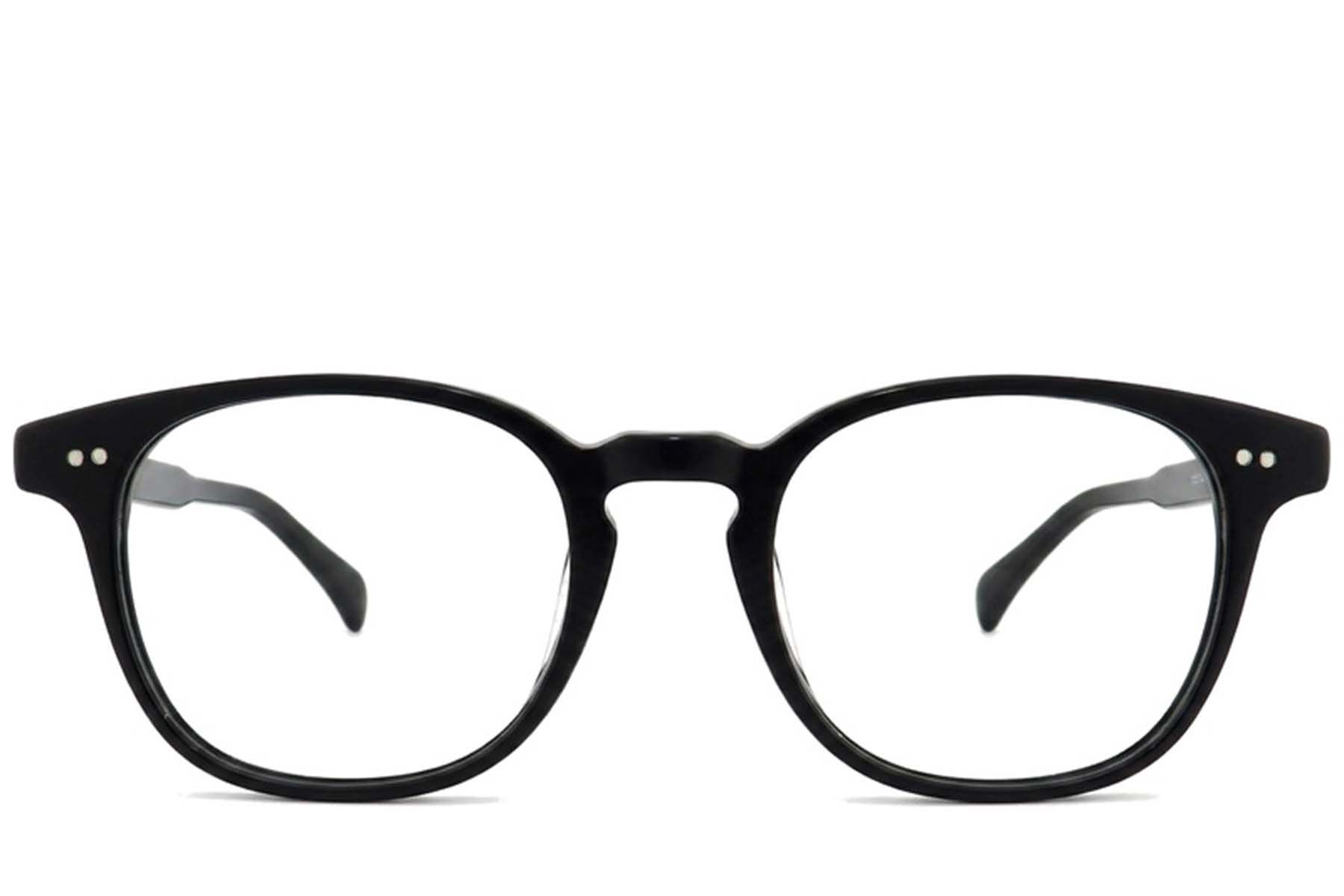 Rectangular Black Acetate Glasses #BS2012-2270