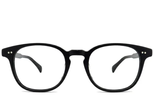 Lunettes rectangulaires en plastique noir #BS2012-2270