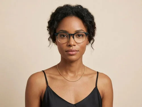 Lunettes ovales en plastique vert #BS2012-2276