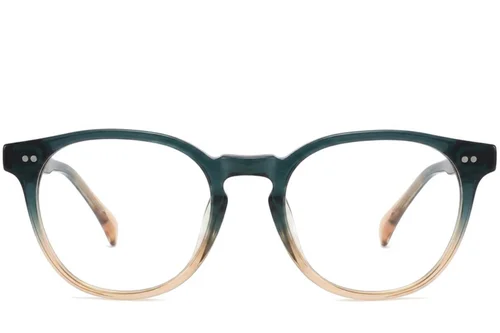 Lunettes ovales en plastique vert #BS2012-2276