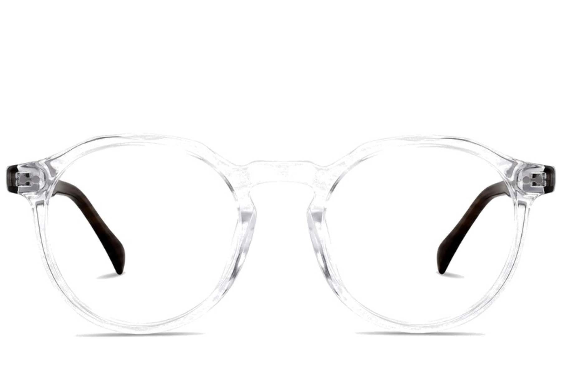 Ovale, transparente Kunststoffbrille #BS2012-2284