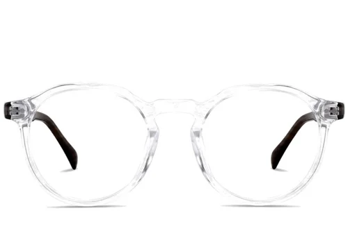Lunettes ovales en plastique transparent #BS2012-2284