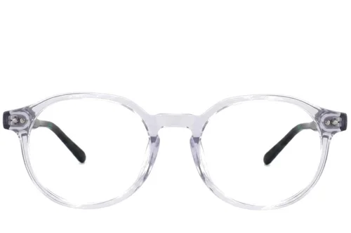 Lunettes ovales en plastique transparent #BS2012-2289