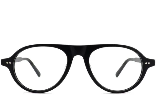 Lunettes aviateur en plastique noir #BS2012-2291