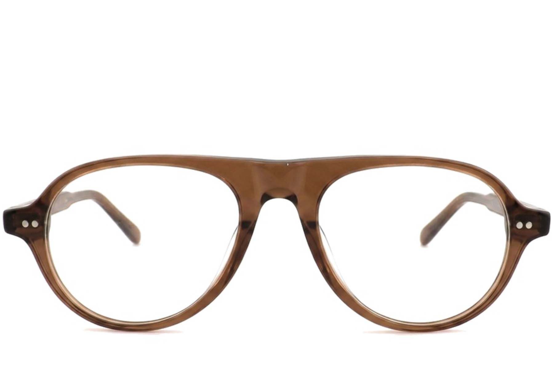 Aviator Brown Acetate Glasses #BS2012-2293