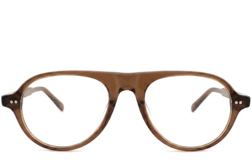 Lunettes aviateur en plastique marron #BS2012-2293