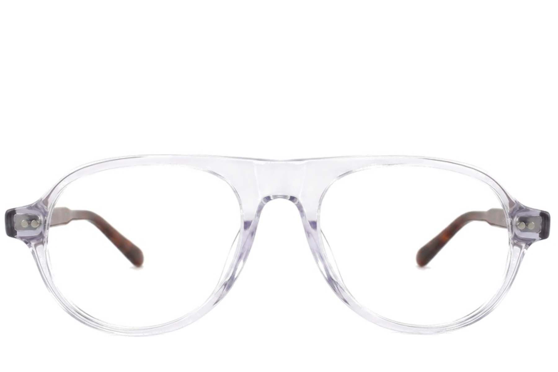 Gafas de sol de aviador de plástico transparente #BS2012-2294