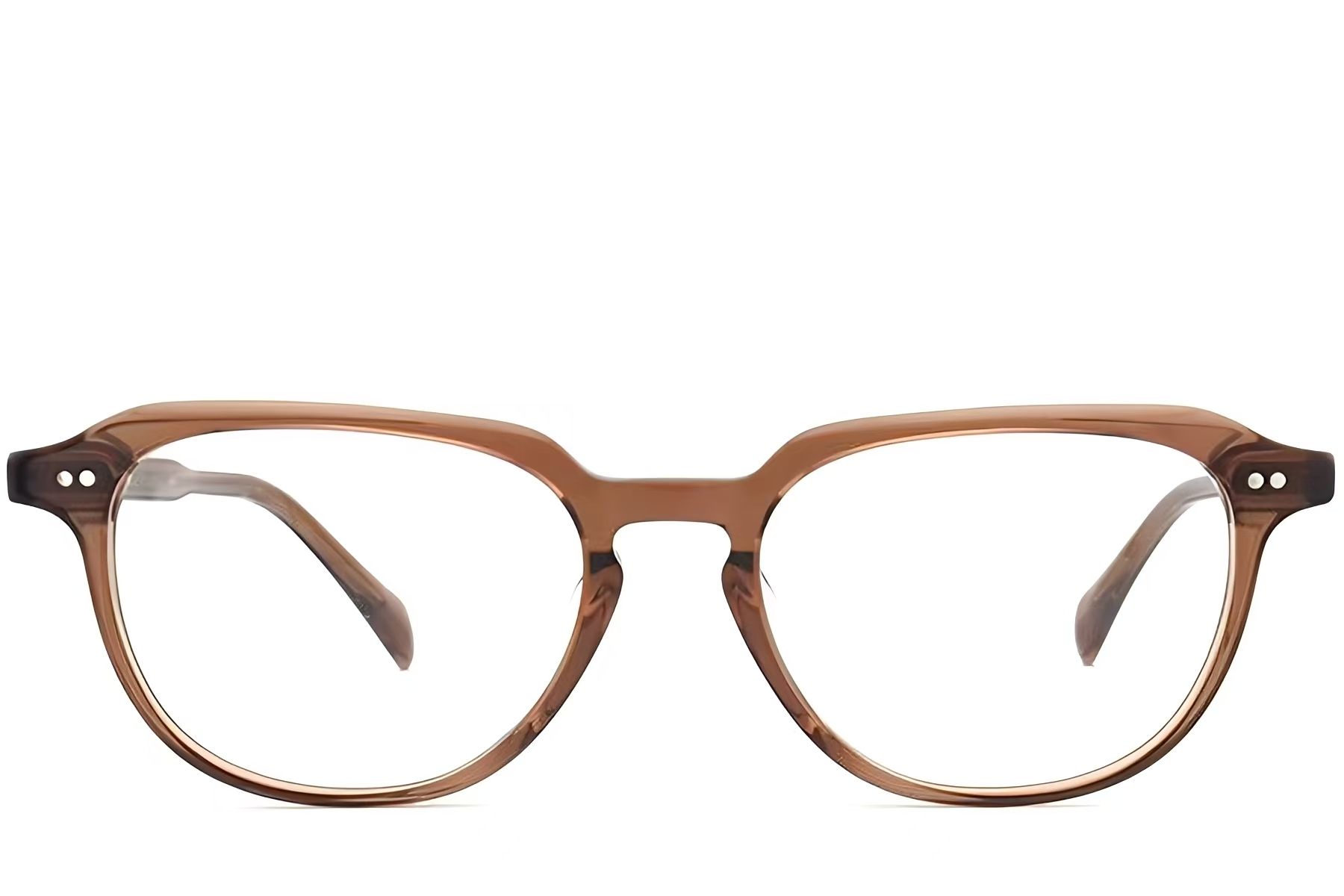 Rectangular Brown Plastic Glasses #BS2012-2299