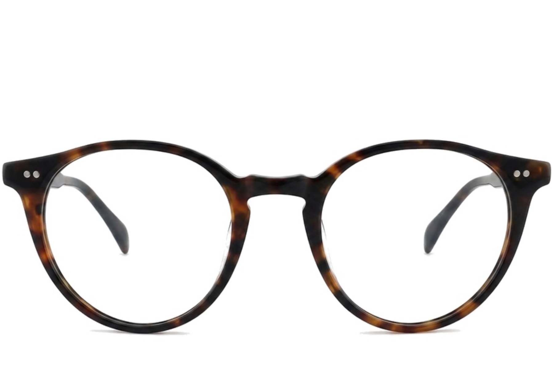 Ovale plastic bril met schildpadmotief #BS2012-2301
