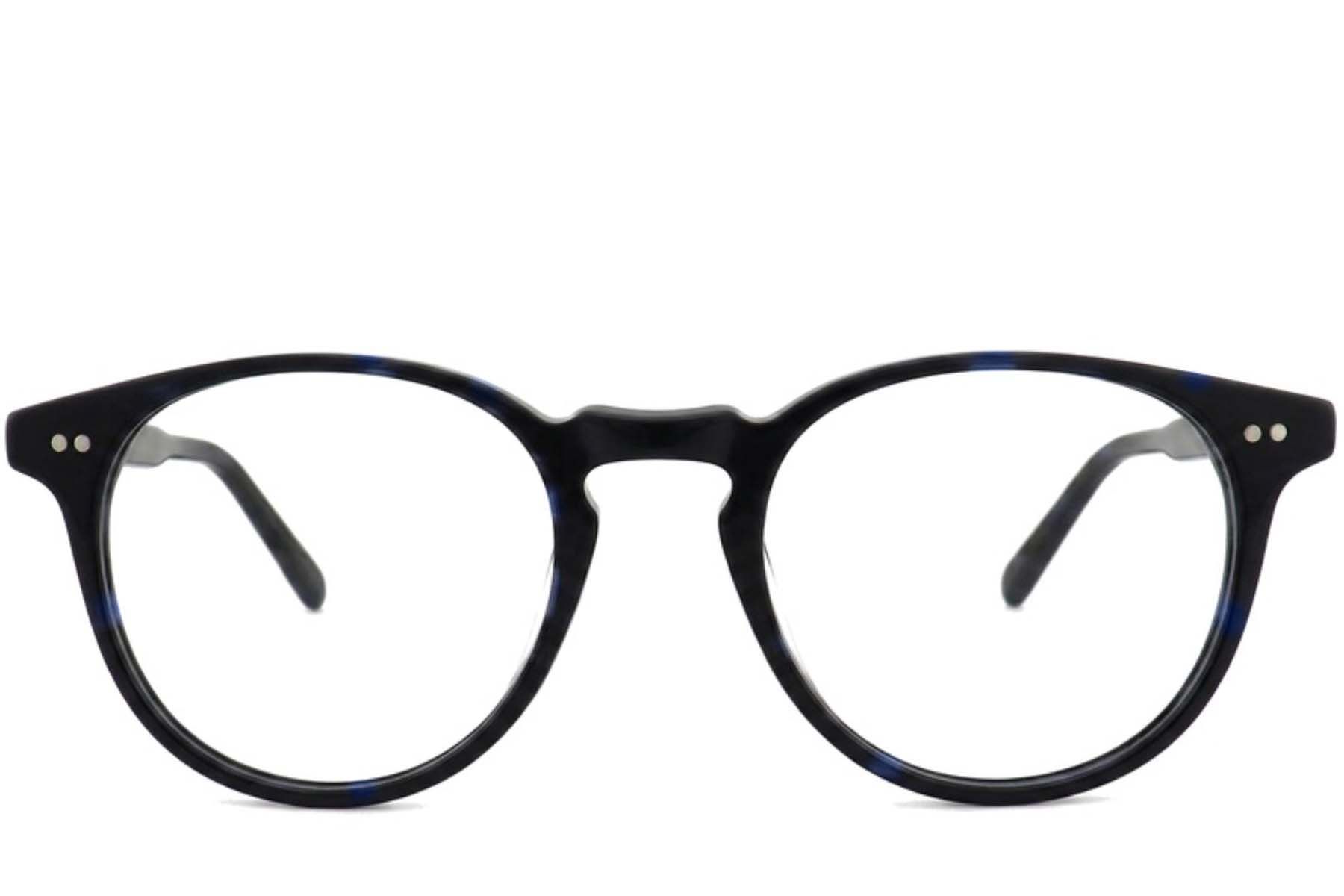Oval Blue Acetate Glasses #BS2012-2309