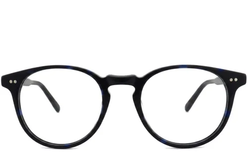 Lunettes ovales en acétate bleu #BS2012-2309