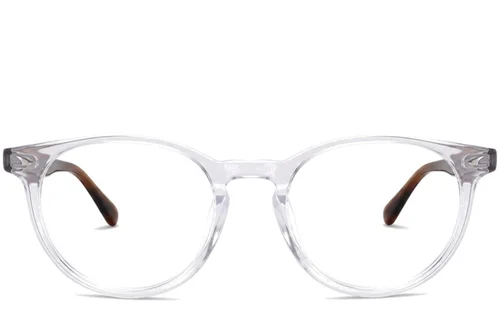 Lunettes ovales en acétate transparent #BS2012-2311