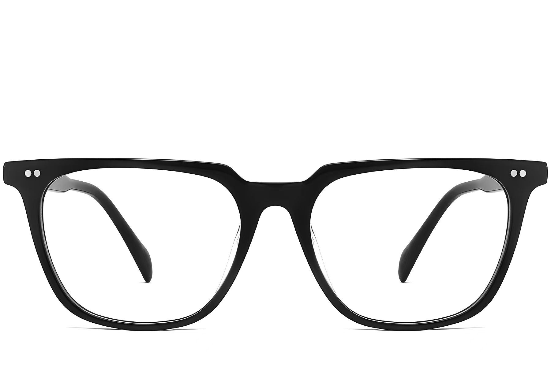 Rechteckige schwarze Kunststoffbrille #BS2012-2320