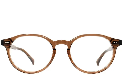 Lunettes ovales en plastique marron #BS2012-2329