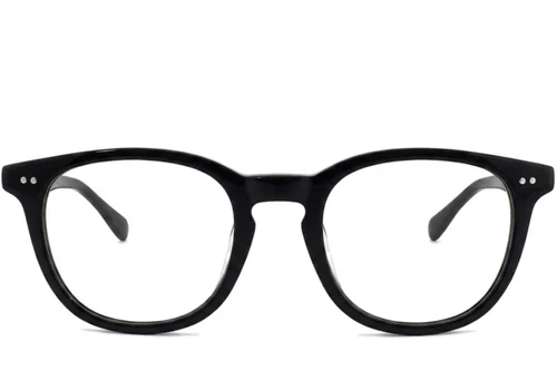 Lunettes rectangulaires en plastique noir #BS2012-2330