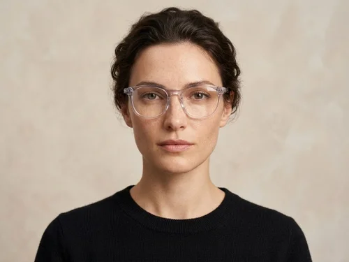 Lunettes rectangulaires en plastique transparent #BS2012-2331