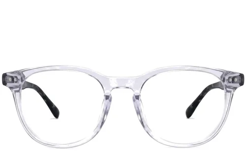 Lunettes rectangulaires en plastique transparent #BS2012-2331