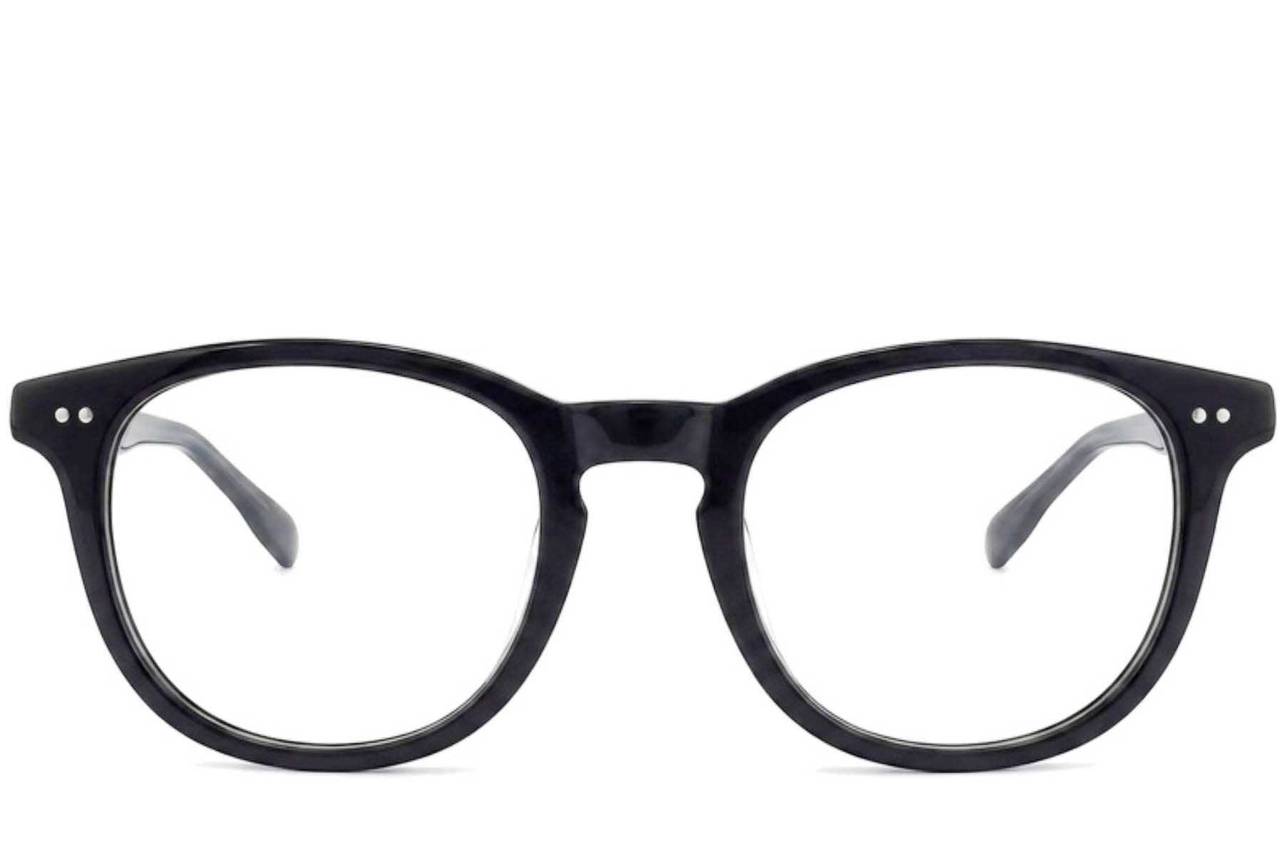 Rechteckige graue Kunststoffbrille #BS2012-2333
