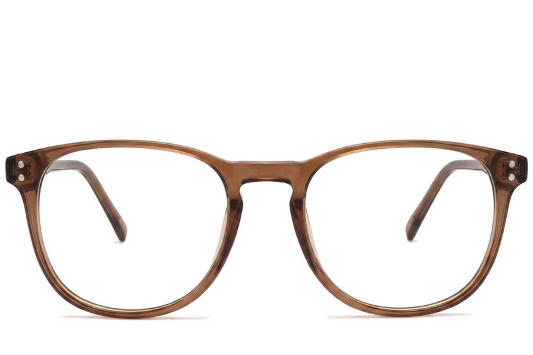 Bicchieri ovali in acetato marrone #BS2012-2341