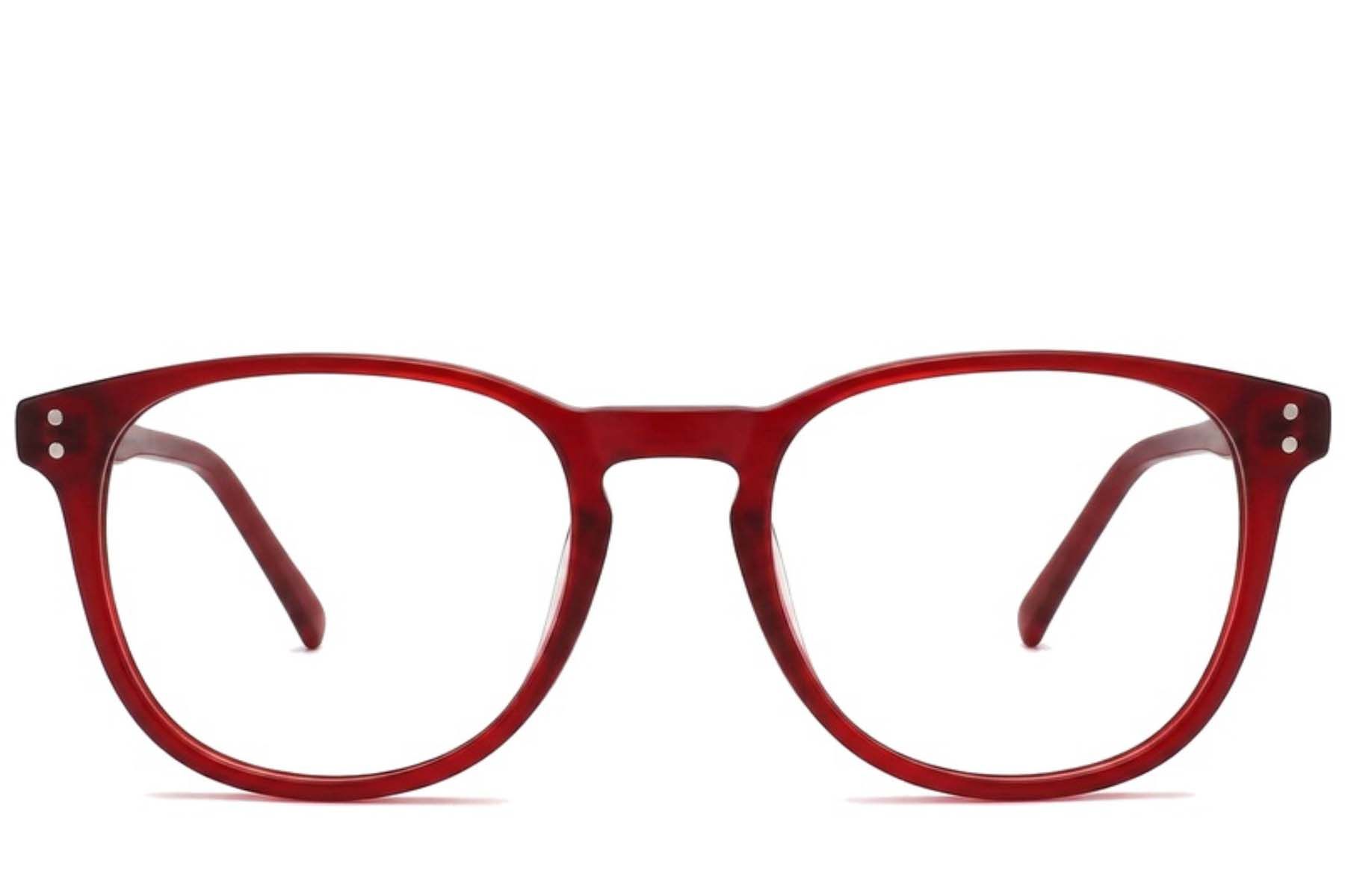 Bicchieri ovali in acetato rosso #BS2012-2342