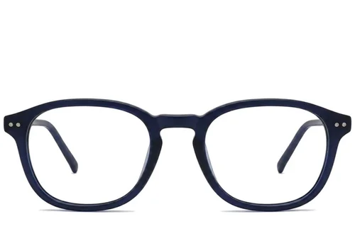 Lunettes rectangulaires en acétate bleu #BS2012-2346