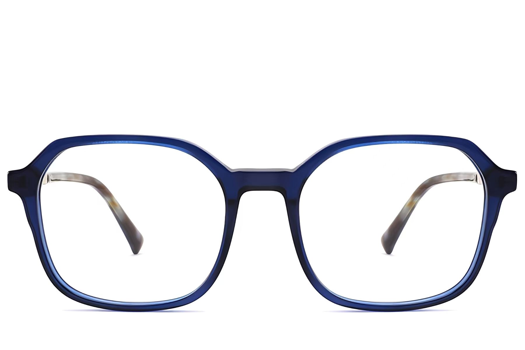 Bicchieri rettangolari in acetato blu #BS2012-2349