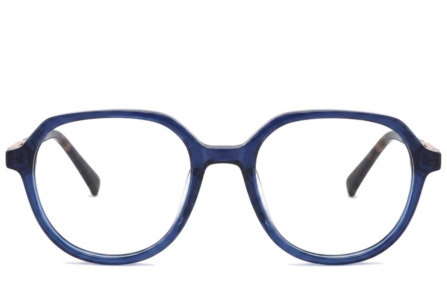 Bicchieri rettangolari in acetato blu #BS2012-2356