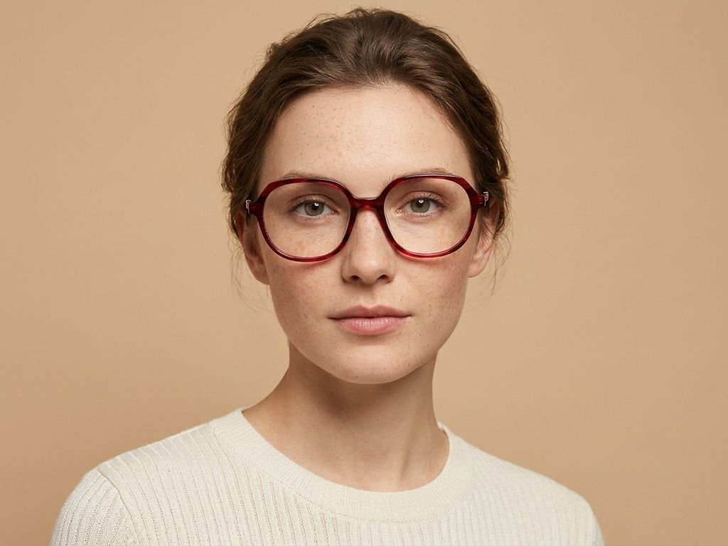 Rectangular Pattern Acetate Glasses #BS2012-2357