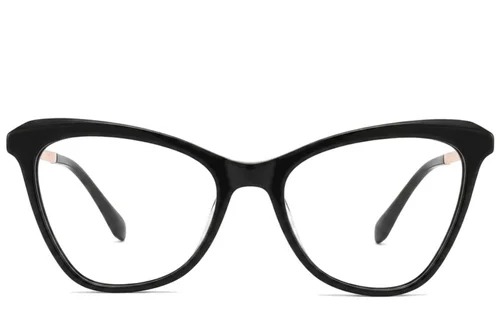 Lunettes papillon en acétate noir #BS2012-2373