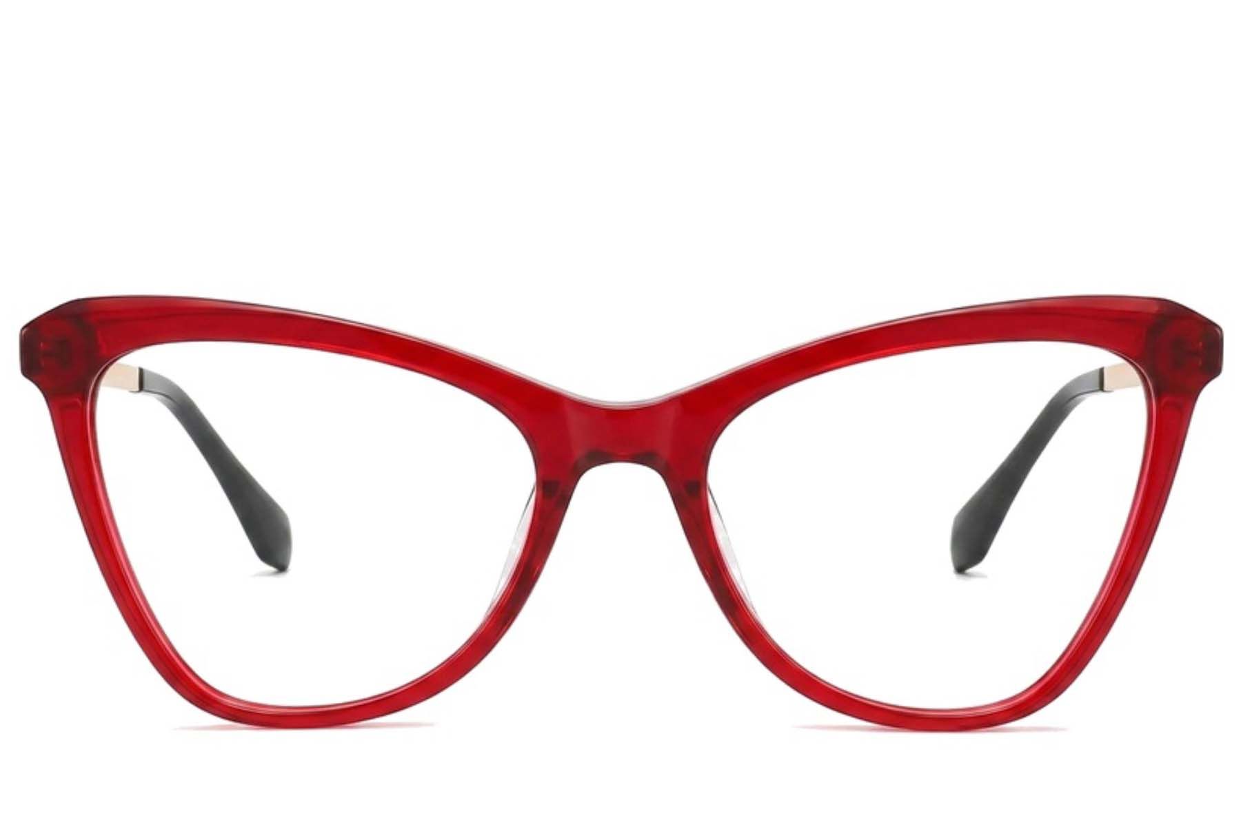 Vasos de acetato rojo con forma de mariposa #BS2012-2374