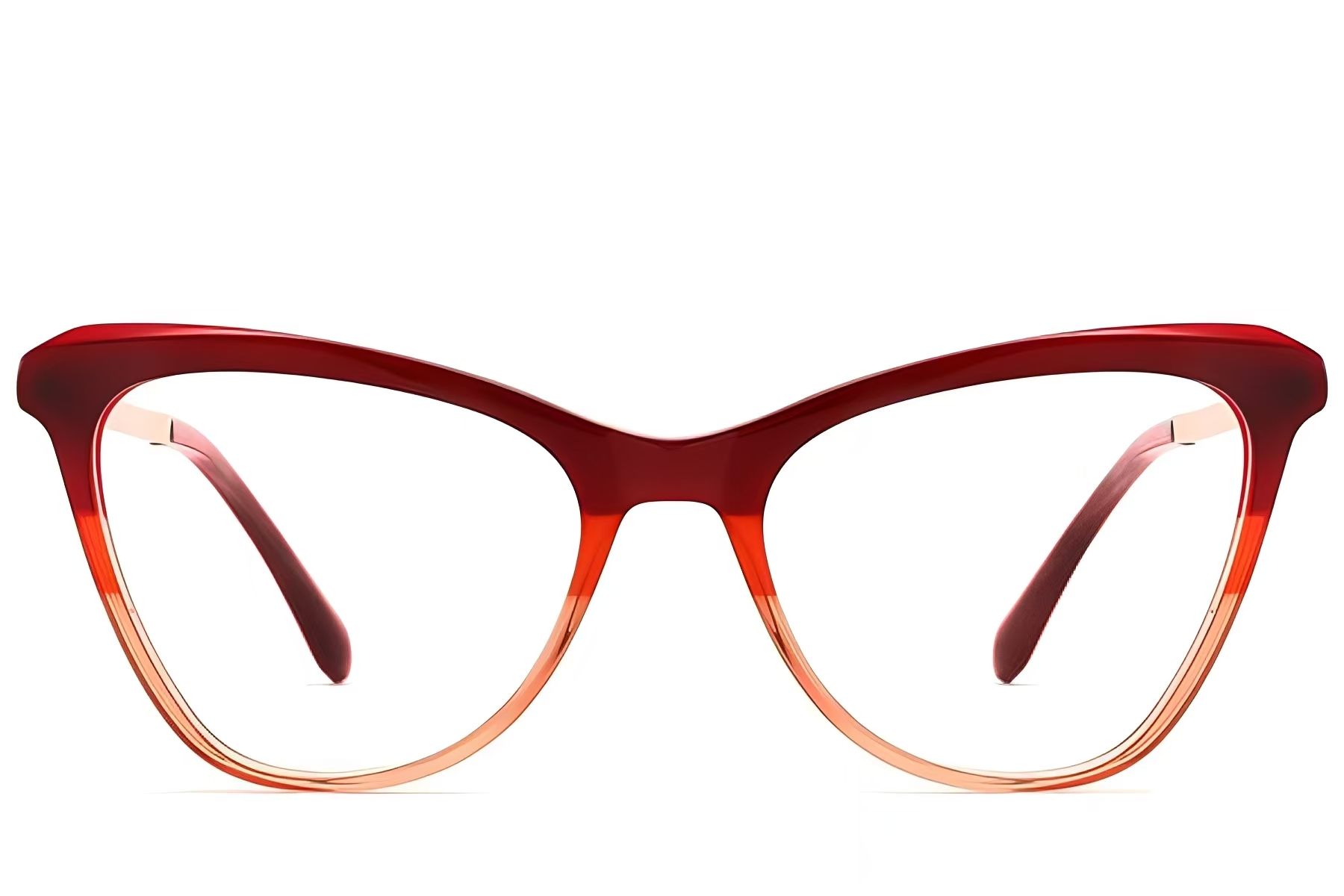 Occhiali in acetato rosso farfalla #BS2012-2376