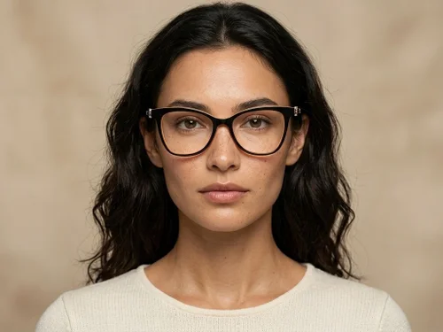 Lunettes papillon en acétate noir #BS2012-2383