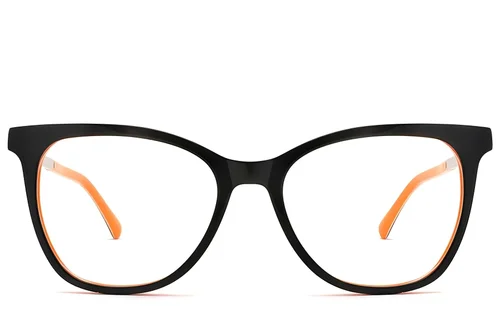 Lunettes papillon en acétate noir #BS2012-2383