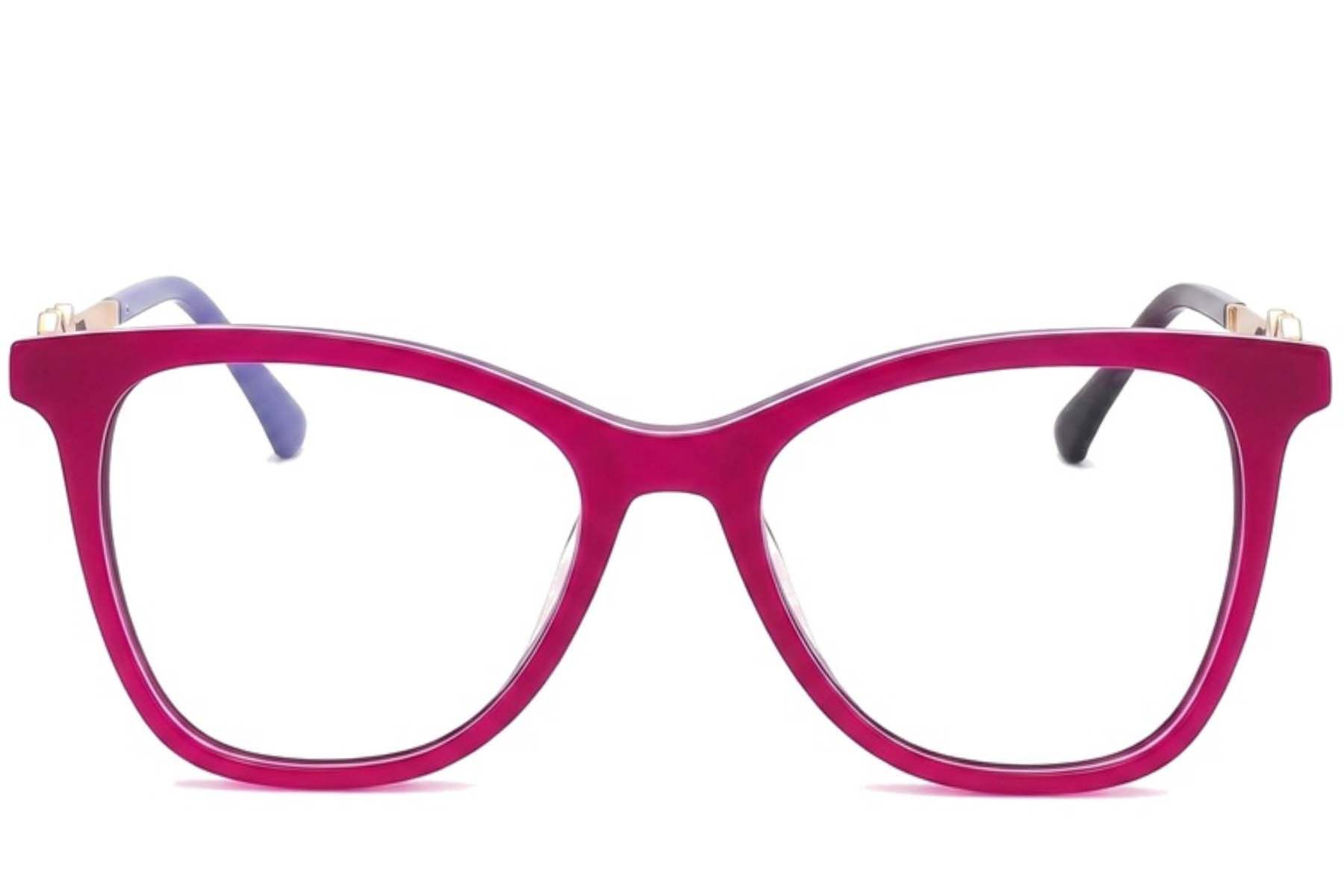 Occhiali in acetato rosso farfalla #BS2012-2384