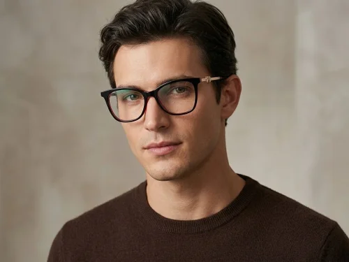 Lunettes papillon en acétate noir #BS2012-2385