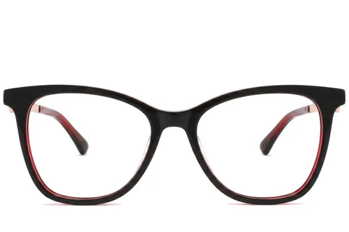 Lunettes papillon en acétate noir #BS2012-2385