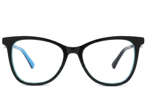 Lunettes papillon en acétate noir #BS2012-2386