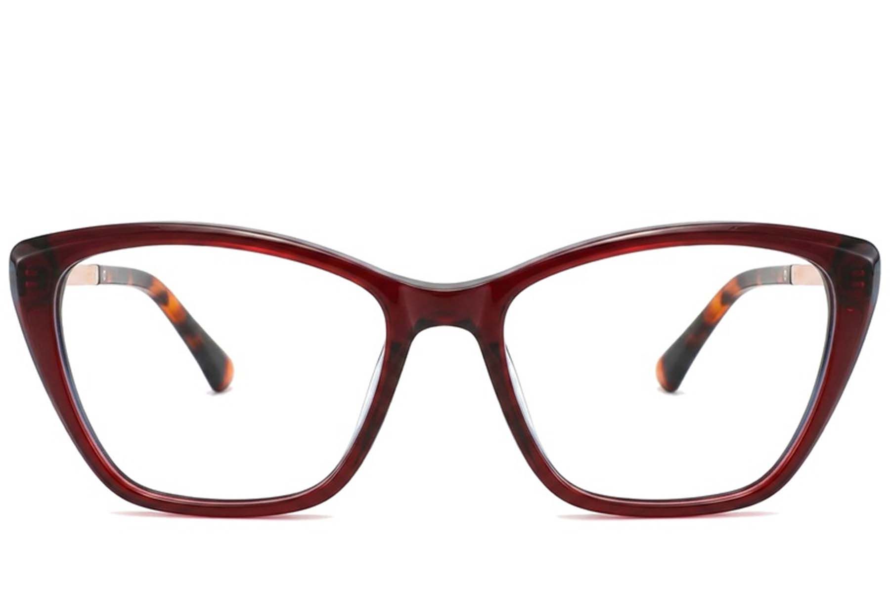 Butterfly Red Acetate Glasses #BS2012-2389