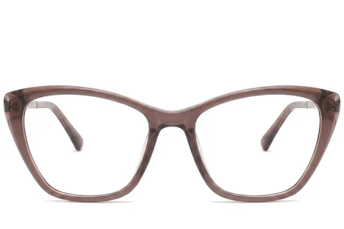 Lunettes en acétate marron papillon #BS2012-2390