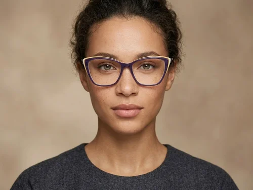 Lunettes en acétate bleu papillon #BS2012-2392