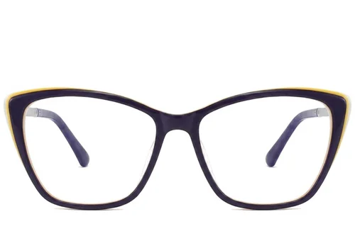 Lunettes en acétate bleu papillon #BS2012-2392